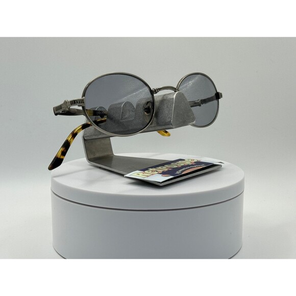 Vintage Y2K Style Eyeglasses NOS 2000s Style Grey Lens Linea Roma Wesley Pewter - Picture 3 of 10